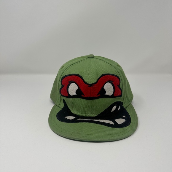 2009 RETRO Teenage Mutant Ninja Turtles TMNT Raphael CAP HAT SIZE 7 3/8 - Picture 1 of 4